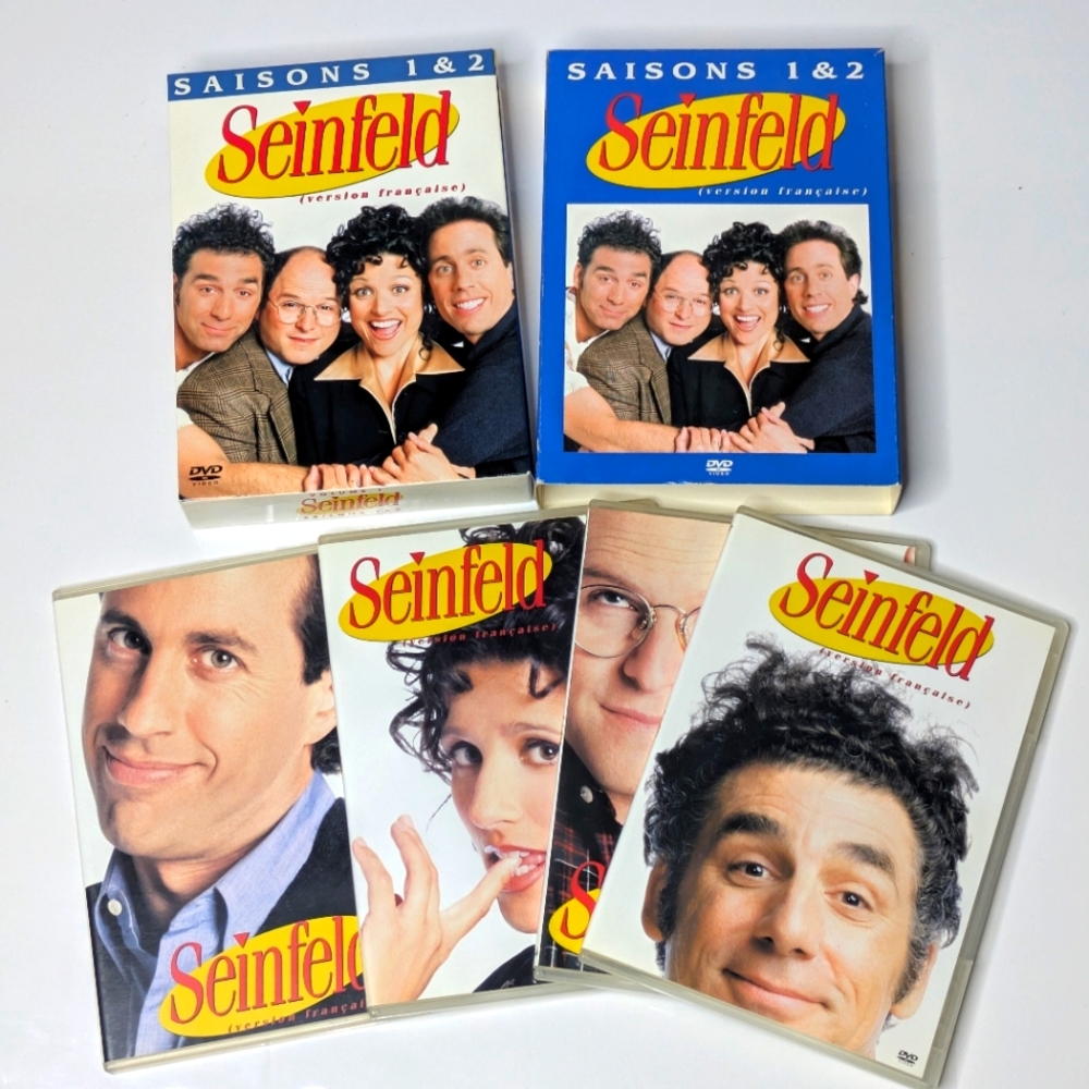 Seinfeld Seasons 1 & 2 DVD Set (4 Discs) Bilingual Version With French Info VG